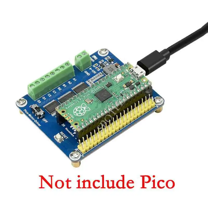 

Raspberry Pi Pico DC Motor Driver Module Driving up to 4x DC Motors