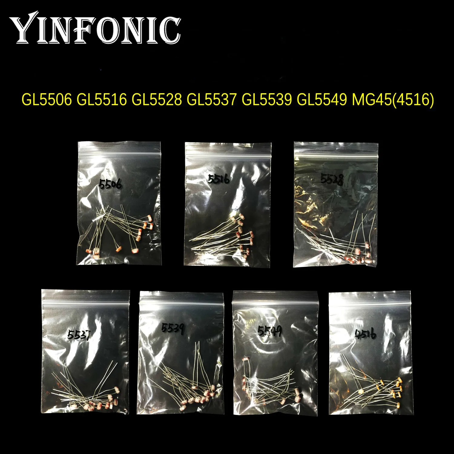 7values 70pcs Photoresistor kit GL5506 GL5516 GL5528 GL5537 GL5539 GL5549 MG4516 | Электронные компоненты и