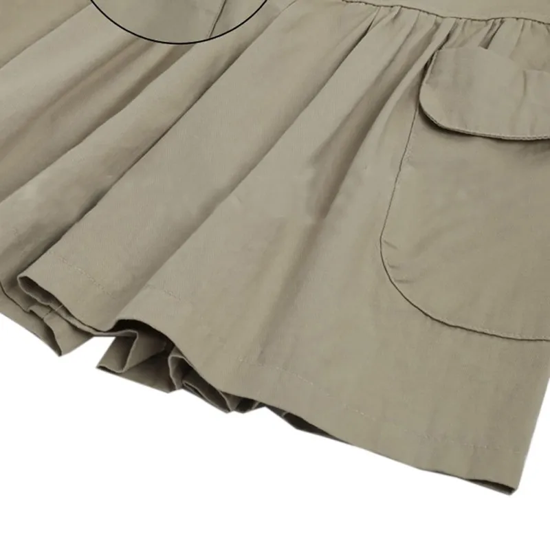 Летние женские шорты больших размеров XL-4XL 5XL с широкими штанинами, повседневные свободные женские тонкие шорты цвета хаки с высокой талией