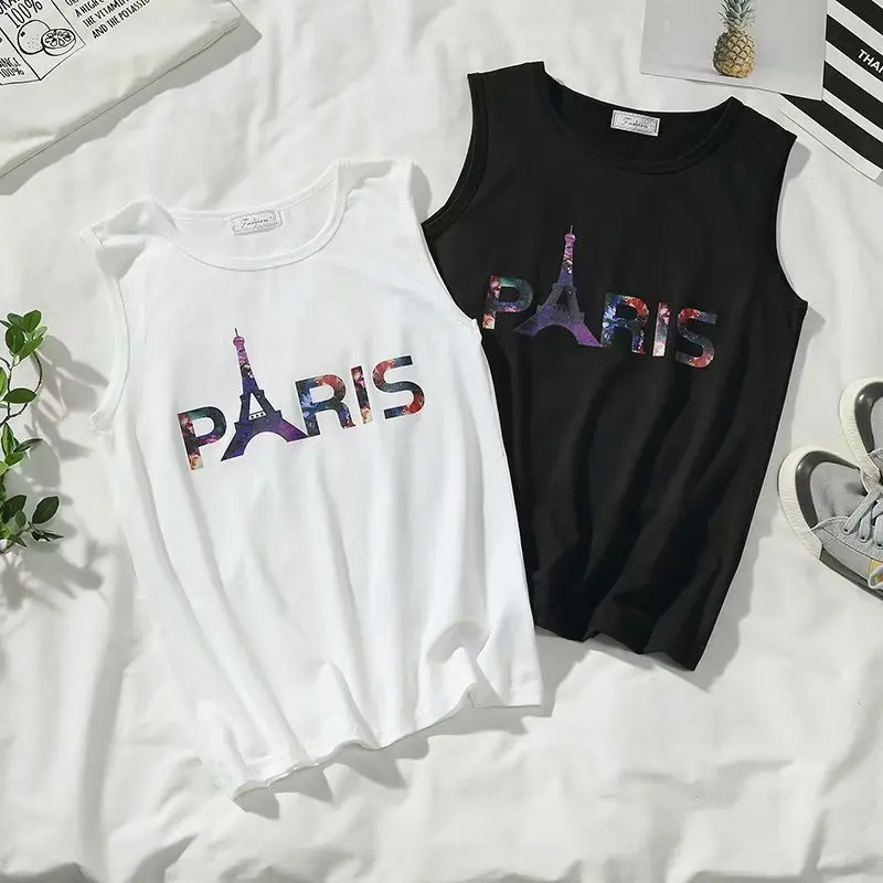 

Summer Popular Brand Loose-Fit Waistcoat Hip Hop MEN'S Vest Europe And America Harajuku Cool Trend Sports INS Sleeveless T-shirt