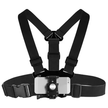 

Adjustable Chest Strap Smartphone Mount Camera Outdoor At Harness Strap Belt Mount Tripod Clip Holder Fast Hand Live Video
