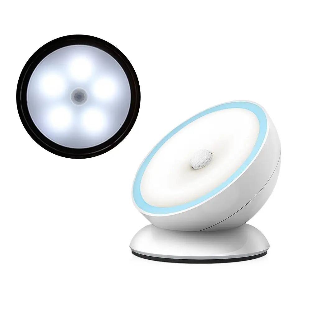 White light Индукционный светильник с датчиком движения и вращением на 360 °, настенный светильник, прочный, крепкий, крепкий, с зарядкой от usb, беспроводной, магнитный - Испускаемый цвет: White light