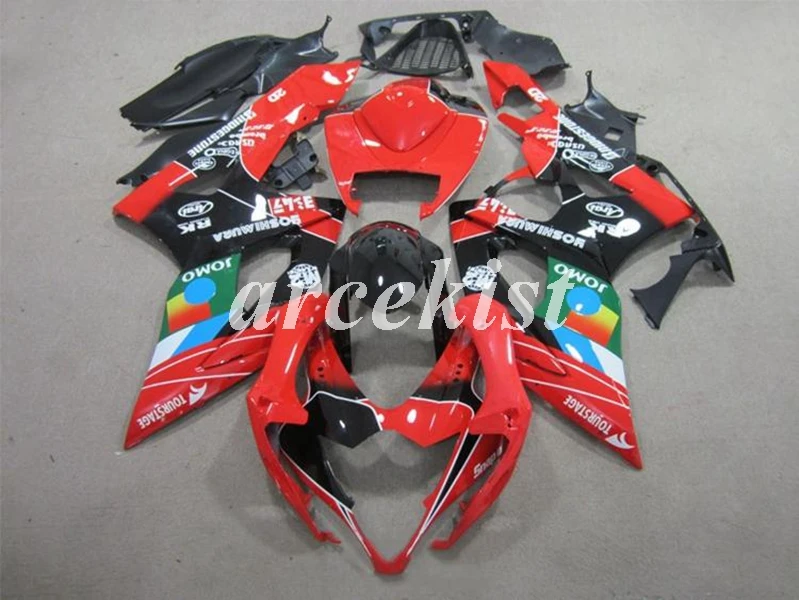 

Injection Mold New ABS Full Motorcycle Fairings Kit Fit For Suzuki GSXR1000 GSXR-1000 K5 05 06 2005 2006 body Red black