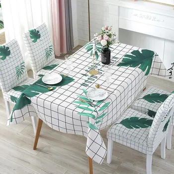 

Waterproof Linen Tablecloth Fabric Hipster Heat Resistant Rectangular Tea Table round Table