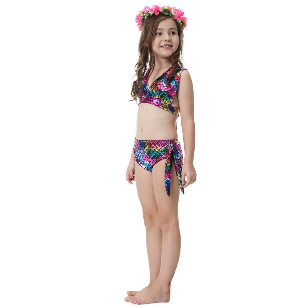 New Arrival Girls Glitter Mermaid Tail Swimtail Cover Up Bottoms Swimwear Princess Cosplay Swimmable Mermaid Costume Fancy Dress
