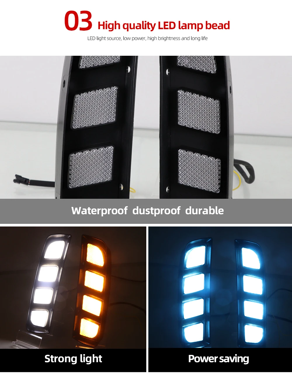 Автомобильные мигающие 2 шт. DRL для Honda Civic type R светодиодные дневные ходовые огни желтый указатель поворота ABS водонепроницаемый