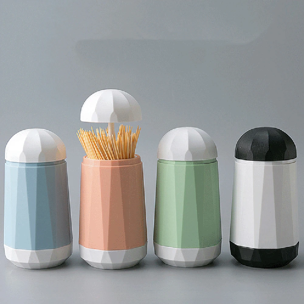 New Useful Nordic Style Creative Automatic Wooden Plastic Toothpick Holders Toothpick Stand Toothpick Box Toothpick Holders