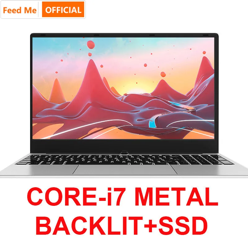  15.6 Pollici Intel I7 Computer Portatile 8 Gb/16 Gb di Ram 512 Gb 1 Tb Hdd Corpo in Metallo 1080P f