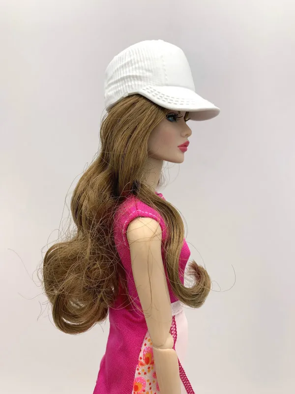 Игрушки куклы в шляпах белые шапки Спортивные шапки берет розовый sunglassate аксессуары для fr для licca 1:6 куклы A169 - Цвет: a hat only