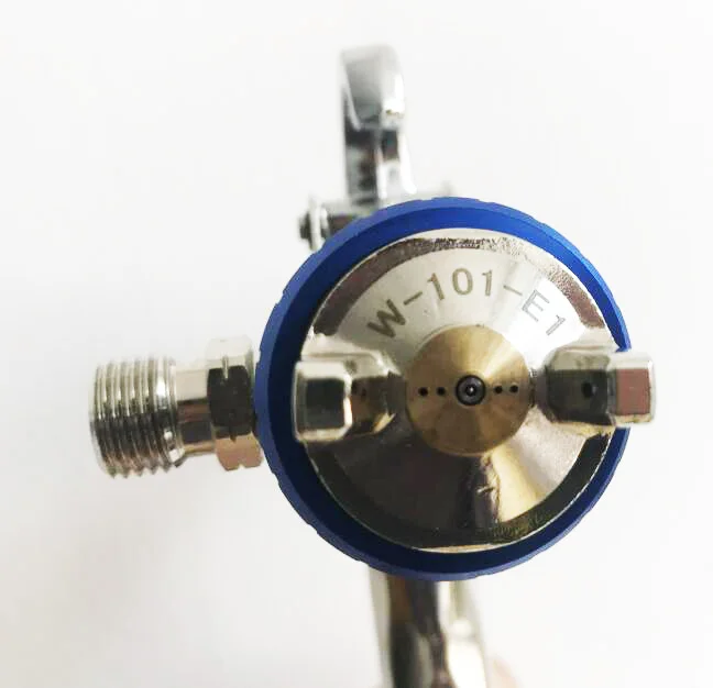 1.0mm E1 Пластиковые 400cc чашка пистолет-распылитель W-101 воздуха распылительный пистолет ручной пистолет-распылитель, 1,0/1,3/1,5/1,8 мм наивысшего качества, W101 распылительный Воздушный пистолет-распылитель - Цвет: 1.0mm E1
