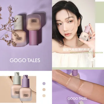 

Air Flawless Liquid Foundation Dry Skin Oil-control Concealer Moisturizing Long-lasting Natural Nude Makeup Thin Foundation