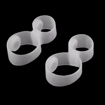 

HOT 2PCS/1Pair Magnetic Silicon Diet Slimming Foot Double Toe Ring Weight Loss Diet Massage Fitness Slimming Cheap