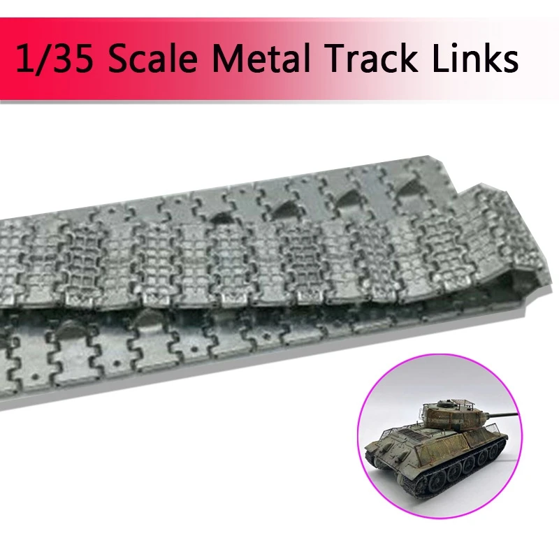 1/35 Scale Metal Track Links for All 1/35 T 34/85 Tank Model w/metal