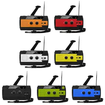 

2020 Newest Emergency Crank Radio Hand Crank Portable AM/FM，Flashlight & Motion Sensor Reading Lamp，2000mAh Power Bank