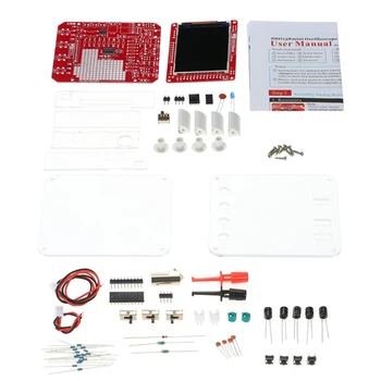 

Dso138 Mini Digital Oscilloscope Diy Kit Smd Parts Pre-Soldered Electronic Learning Set 1Msa/S Transparent Case