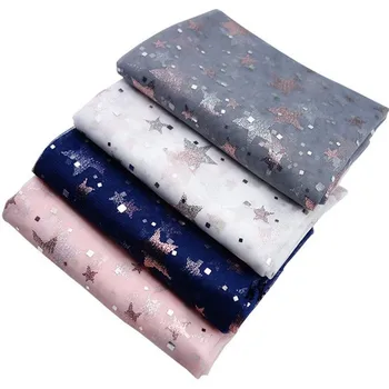 

1meter Glitter Star Mesh Sequin Fabric Organza Diy Wedding Party Decoration Princess Dress Veil Baby Shower Handicraft Supplies