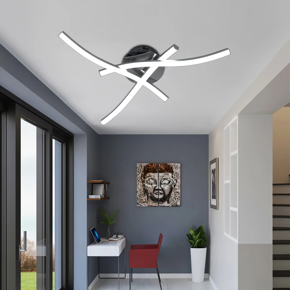 Artpad Modern Ceiling Light Fixture Forked Shaped Kitchen Bedroom