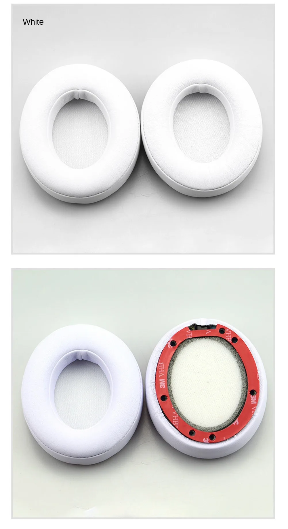 1pair Replacement Ear Pads Cushions Compatible with Beats Studio 2 0 3 Wired Wireless Headphone