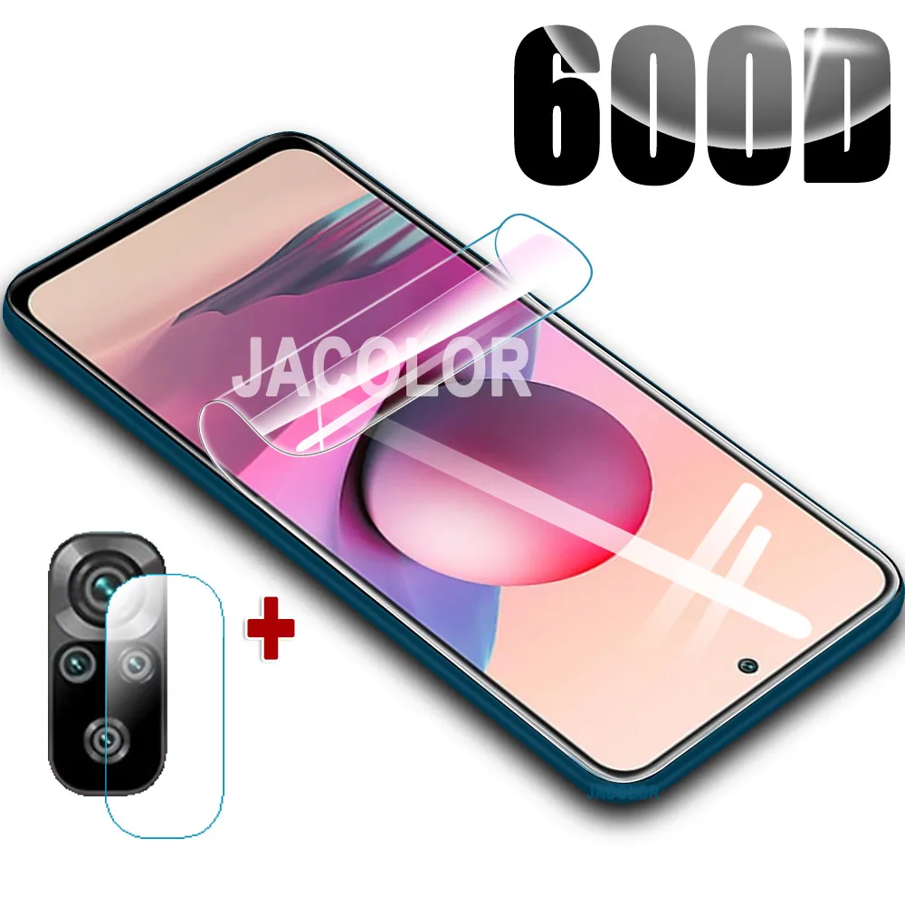 phone tempered glass Protective Film For Xiaomi Redmi Note 10 Pro Max Screen Gel Protector/Back Cover Hydrogel Film/Camera Glass For Redmi 10 Prime phone screen protectors Screen Protectors