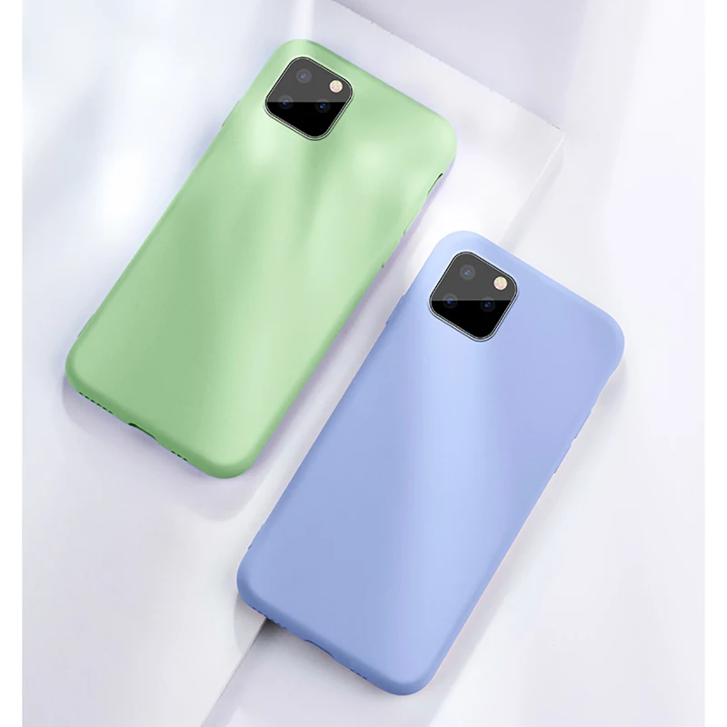 

Phone Case for iPhone 11 11 Pro Case Cover Skin-friendly Liquid Silicone Rubber Soft Cover for iPhone 11 Pro Max 2019 New Case