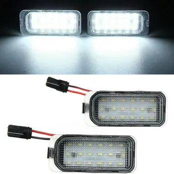 

For Ford Fiesta Mondeo C-Max Jaguar XJ XF 18LED Licence Number Plate Light 6000K xenon white LED light Car License Plate Light