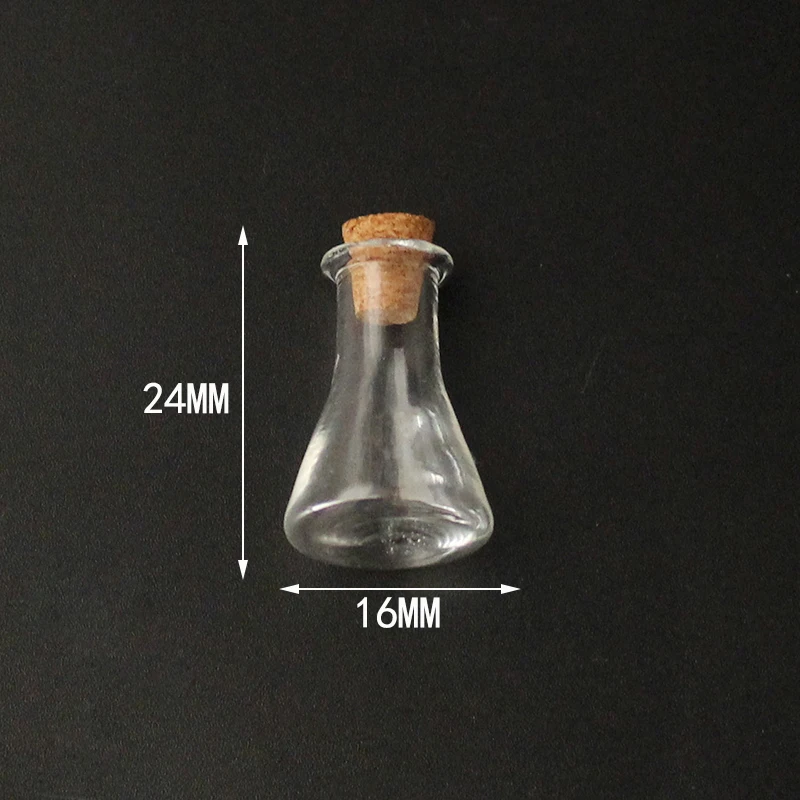 Flask-Cork 5 шт. пробковая пробка маленькая пустая стеклянная бутылка Крошечные стеклянные баночки с пробкой декоративные стеклянные баночки - Окраска металла: Flask-Cork