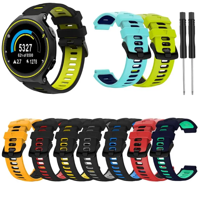 Wristband 22mm For Garmin-Forerunner 735xt/220/230/235/620/630 Silicone Replacement