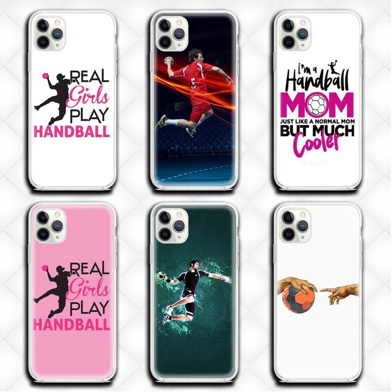 Handball Sport Phone Case Clear for iphone 12 11 Pro max mini XS 8 7 6 6S Plus X 5S SE 2020 XR cover iphone 8 plus wallet case
