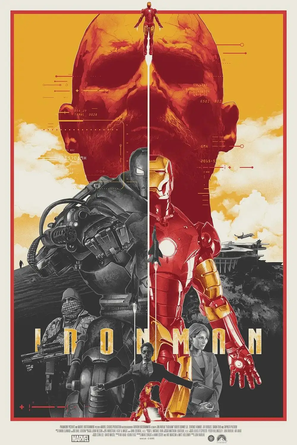 Высокая популярность персонажа Marvel супер герой Железный человек плакат высокое качество холст живопись Высокое качество домашний Декор без рамки o367 - Цвет: 17
