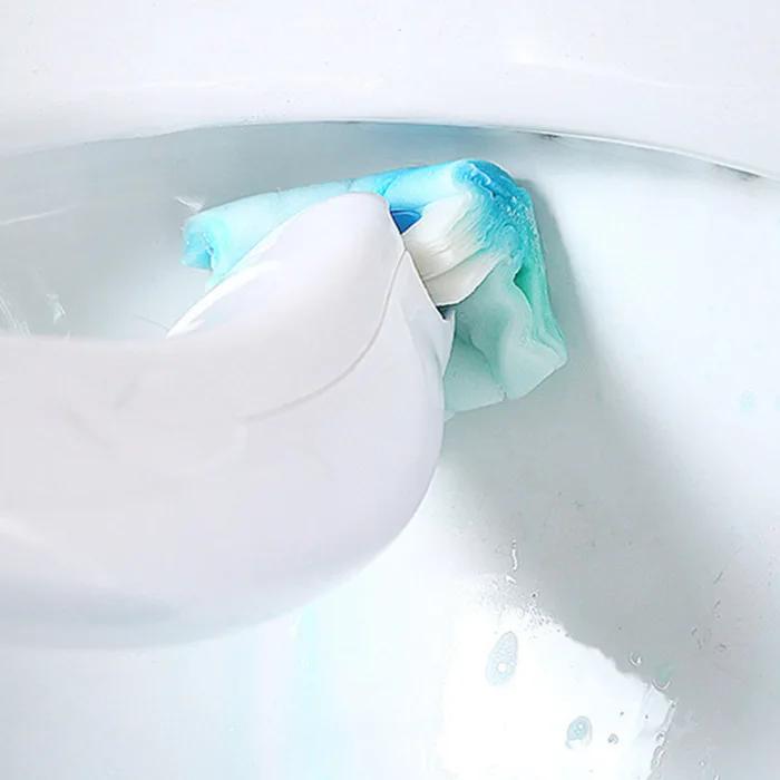 Bathroom Toilet Cleaning Brush Dolphin Shape with 12 Replacement Disposable Heads VJ-Drop