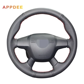

Handsewing Black Artificial Leather Steering Wheel Covers for Ford Focus 3 2012-2014 KUGA Escape 2013-2016 C-MAX 2011-2014
