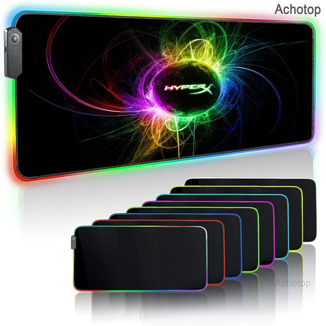 HyperX RGB Gaming Mouse Pad LED Soft Extra Extended Large Mousepad Gamer Anti-Slip Rubber Base XL PC Computer Keyboard Mouse Mat 3