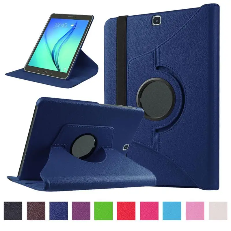 Dark Blue Ультратонкий планшет чехлы для huawei MediaPad M2 1" A01W Магнитный вращающийся на 360 ° Стенд Флип PU кожаный чехол-книжка с стилусом - Цвет: Dark Blue