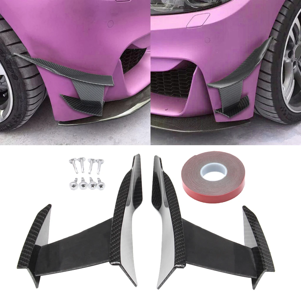 Car Front Bumper Scratch Strip Lip Diffuser Splitter Spoiler Scratch Protector For 4/3 Series F80 15-19 Car Tuning Canard 2pcs car bumper spoiler bumper lip bumper strip bumper lip decoration