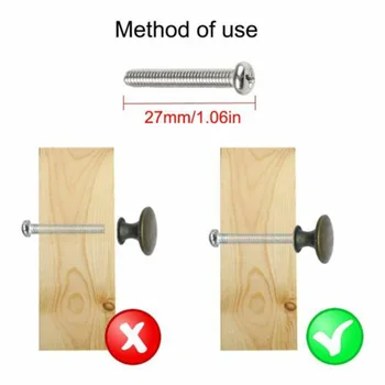 

12pcs Cupboard Drawer Pull Handle 21mm 30mm Single Hole Zinc Alloy Door Knobs Home Kitchen Cabinet Pulls