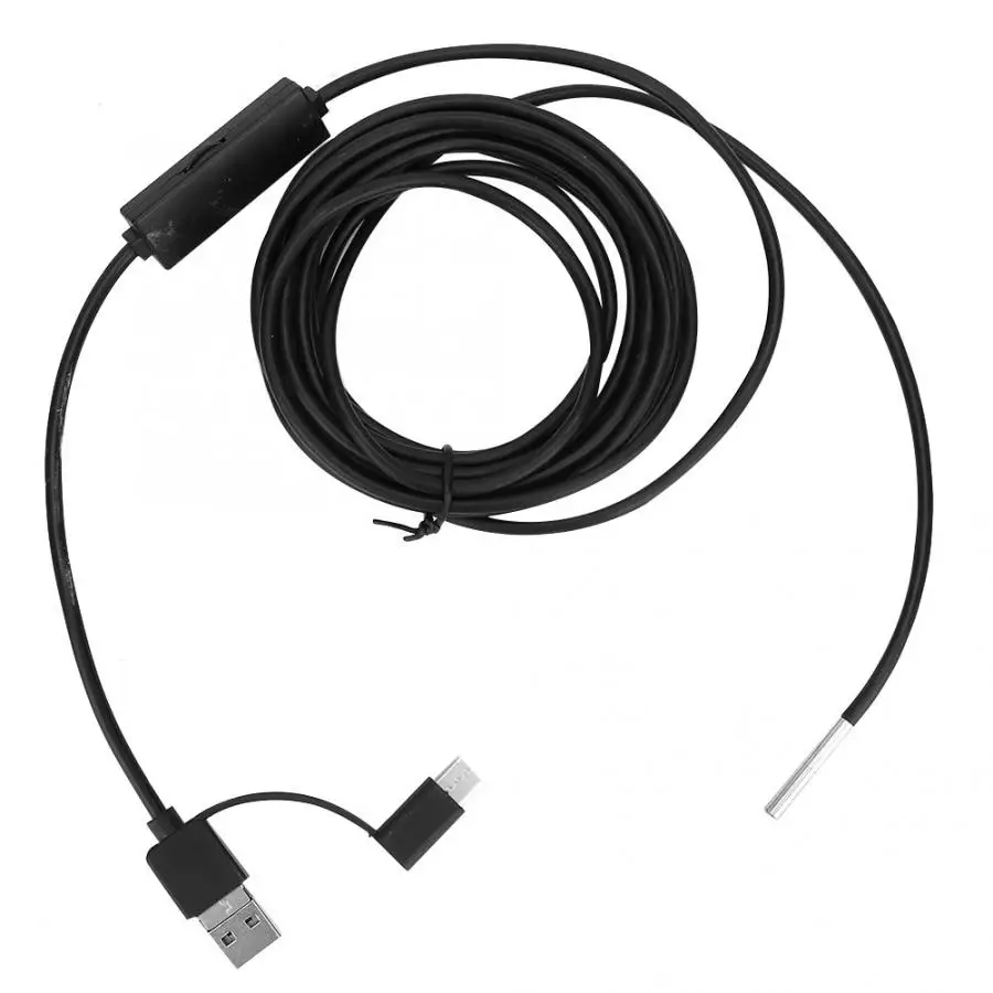 3 в 1 1/3. 5/5M для Android Тип-C USB кабель для мобильного телефона для 3,9 мм объектив Высокое разрешение Водонепроницаемый эндоскоп