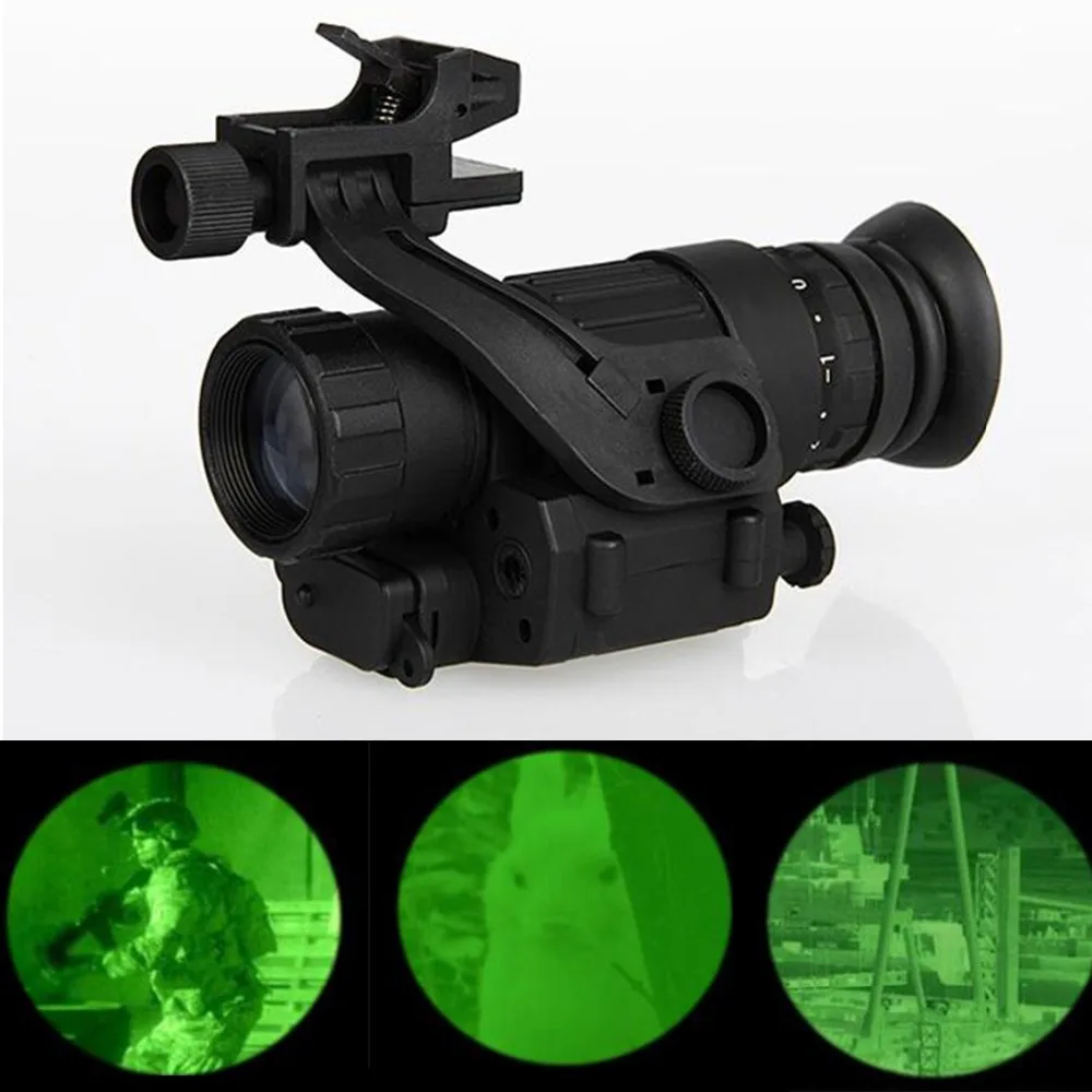 US $176.51 PVS14 Hunting Night Vision Riflescope Monocular Device Waterproof Night Vision Goggles Digital IR Illumination For Helmet