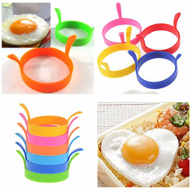 

1PCS Silicone Egg Rings Breakfast Egg Moulds Cooking Tools Kitchen Accessories