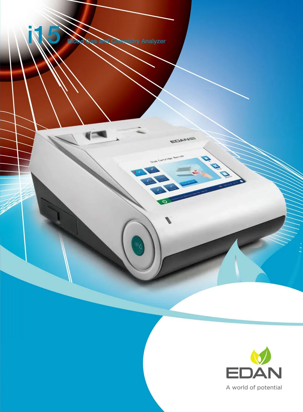 Edan i15 BloodGas Analyzer oxyaider