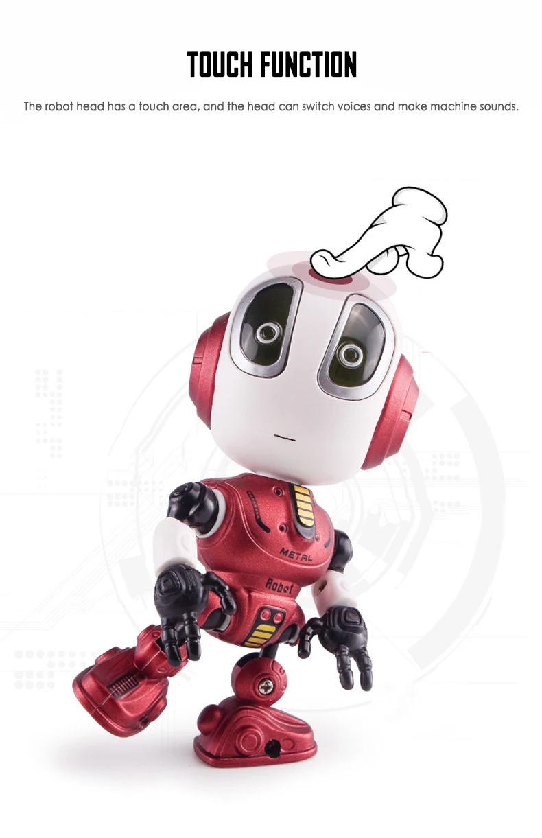 Игрушки Роботы интерактивный говорящий робот DIY игрушка Рождественский подарок для мальчика Девочки Малыш пульт дистанционного управления сплав+ пластиковые игрушки