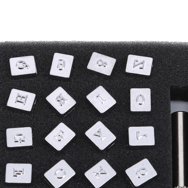 Newly 3.5mm Carving Leather Seal Alphabet Number Logo Stamp Handmade Durable and practical DIY Tool Metal