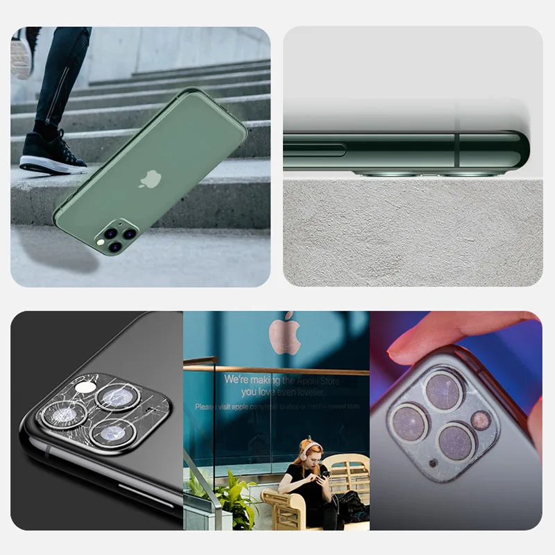 3 в 1 9D металлическое закаленное стекло для iPhone 11 Pro Max стекло защита для экрана камеры стекло для iPhone 11 Pro пленка для объектива