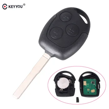 

KEYYOU 3 Button Remote Car Key 433Mhz For Ford Focus Fiesta Fusion C-Max For Mondeo Galaxy C-Max S-Max With 4D60 Chip