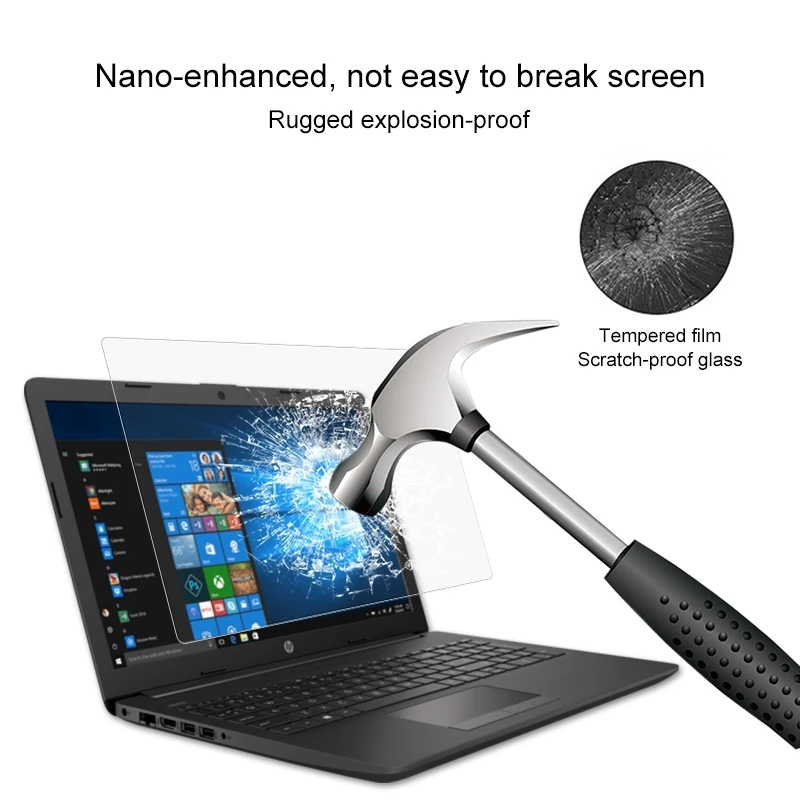 Laptop Screen Protector HD Tempered Glass Protective Film for HP 255 G7 Notebook PC 15.6 inch Notebook Screen Guard Glass Film