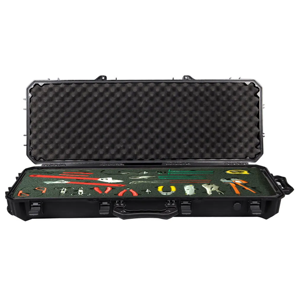Tools Packaging Case Tactical Safety Hunting  Airsoft Long Gun Bag Protective Shooting Storage 109cm 43 Inch  ABS Pre-cut Foam