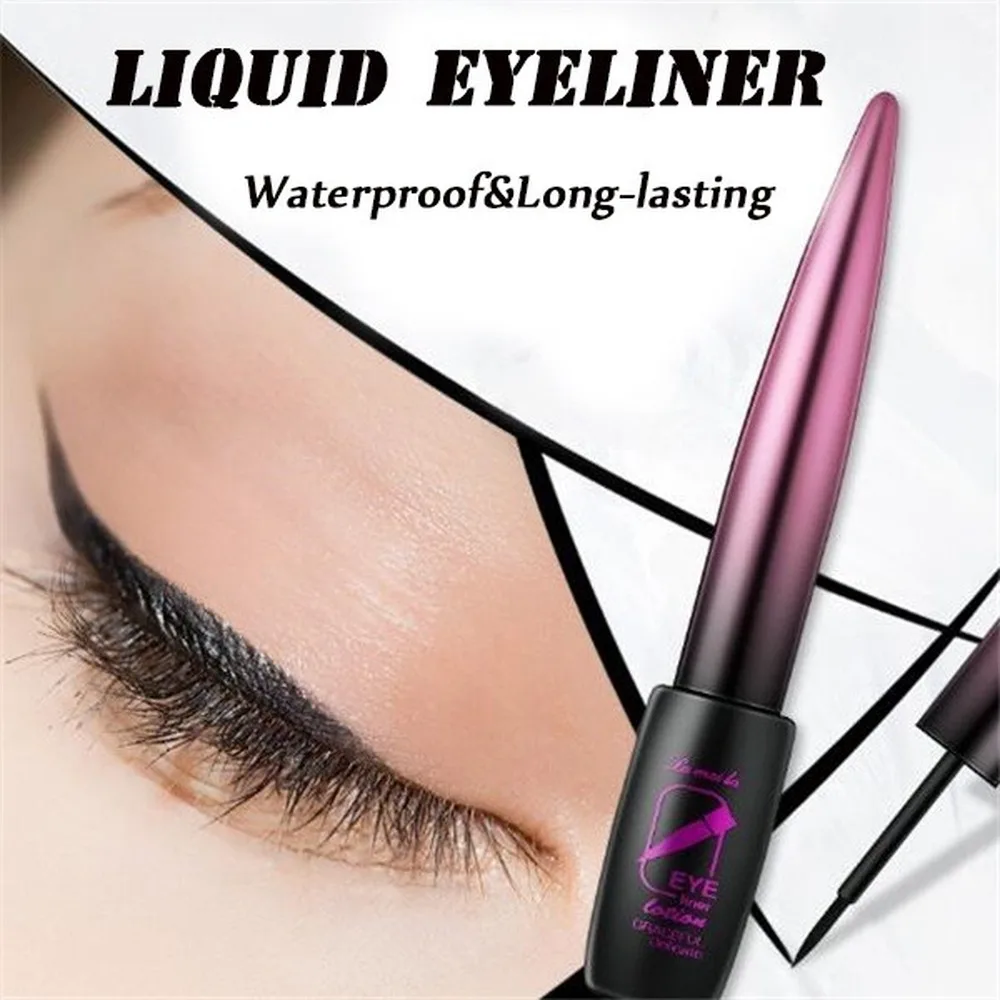 Maquillaje профессиональная Водонепроницаемая длинная жидкость длительного эффекта подводка для глаз карандаш быстросохнущая Sweatproof не Цветущая подводка для глаз Косметика