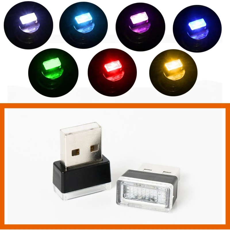 Автомобильный USB светодиодный окружающий свет для VW GTI R Touran Passat Polo Golf B5 B6 B7 Scirocco