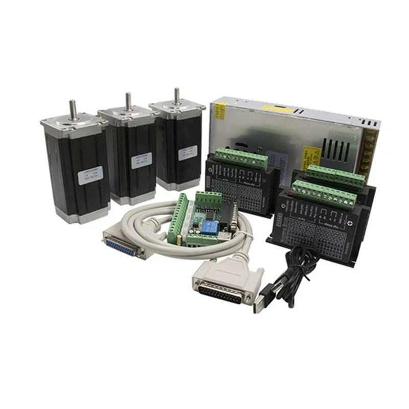 Nema 23 комплект фрезерного станка с ЧПУ 3 оси: Серводвигатель TB6600 + плата отключения