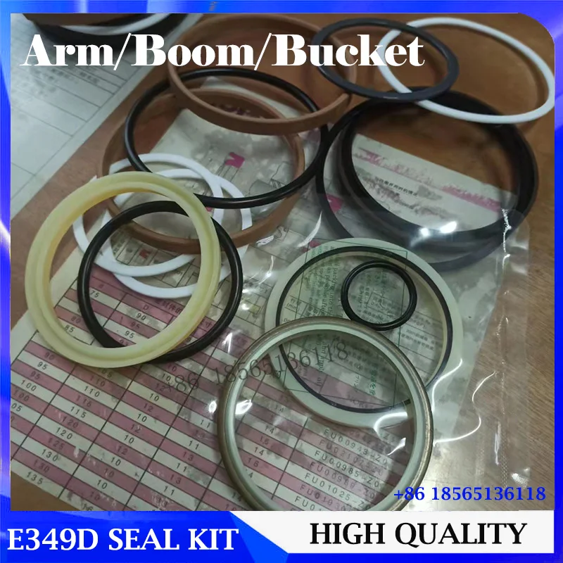 

4sets NOK E349D Hydraulic Arm/Boom/Bucket Cylinder Seal Kit for Caterpillar Excavator Oil Seal