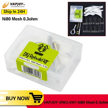 

[Wholesale] Ni80 0.3ohm VAPJOY DIY Rebuild Kit for VINCI VM1 Pod Coil Replacemnt Coil Tool Vape Electronic Cigarette Accesorries